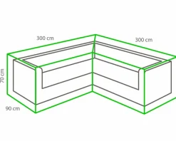 Hot Lounge-Schutzhülle 300 x 70 x 300 cm Schutzhüllen