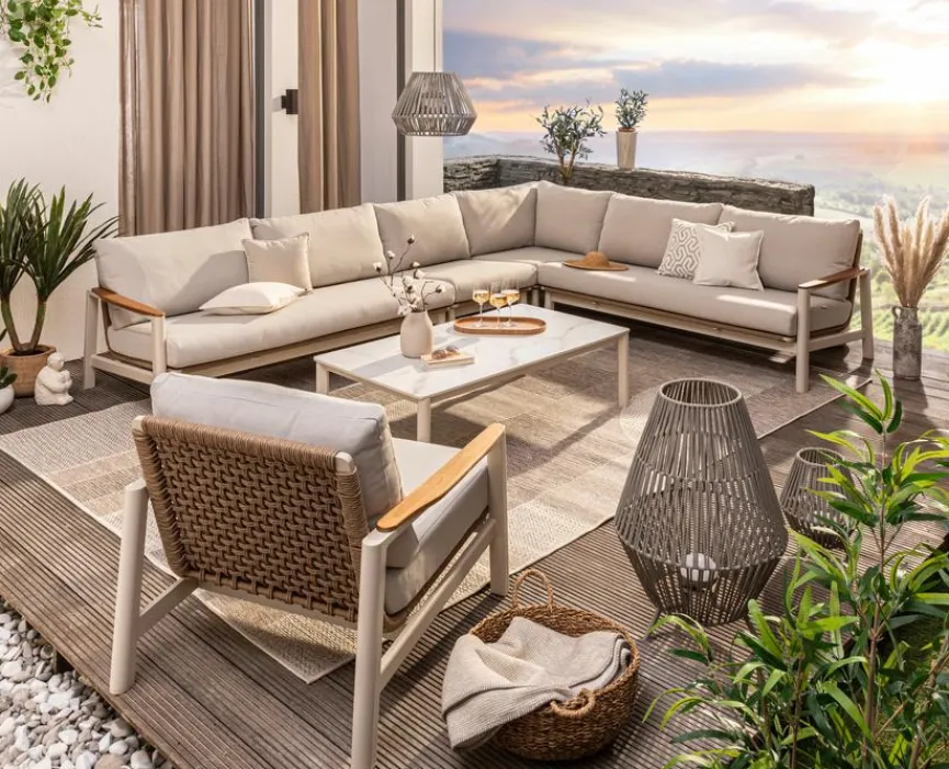 Segarda Loungesessel|Loungesessel Gestell aus Aluminium in