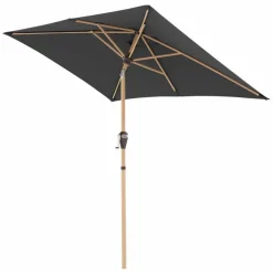 Doppler Sonnenschirme|Marktschirm Alu Wood 140 x 200 cm