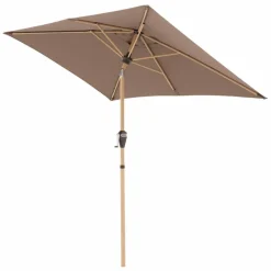 Best Marktschirm Alu Wood 140 x 200 cm Sonnenschirme