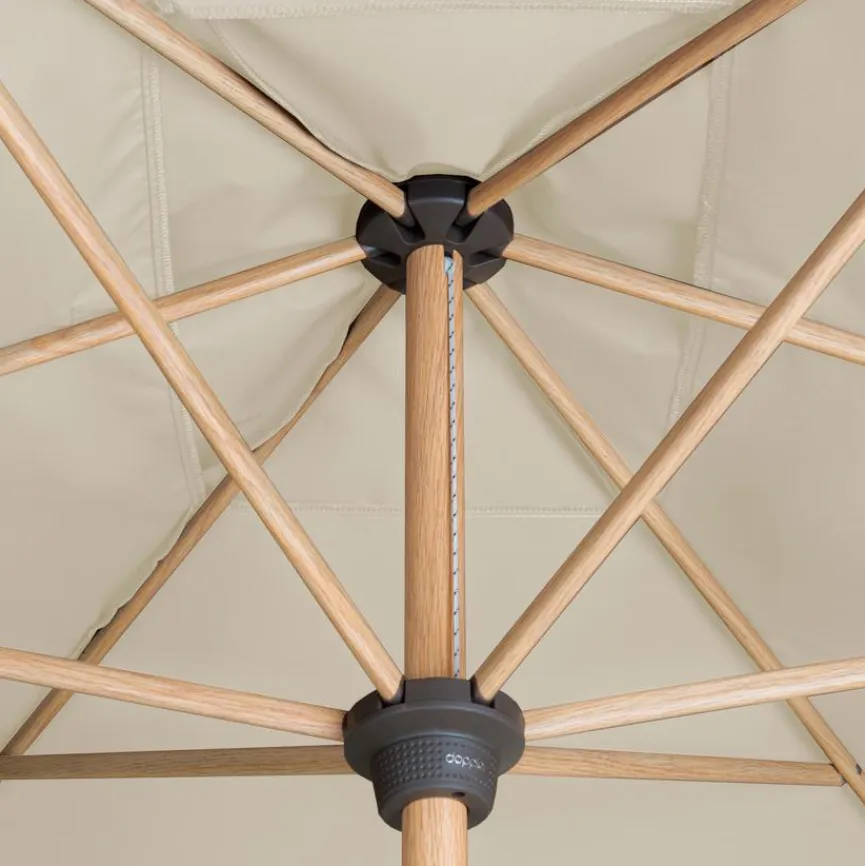 Doppler Marktschirm Alu Wood 200 x 300 cm