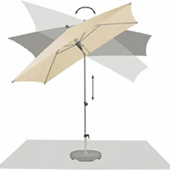 Best Marktschirm Alu-Smart Ø 250 cm Sonnenschirme