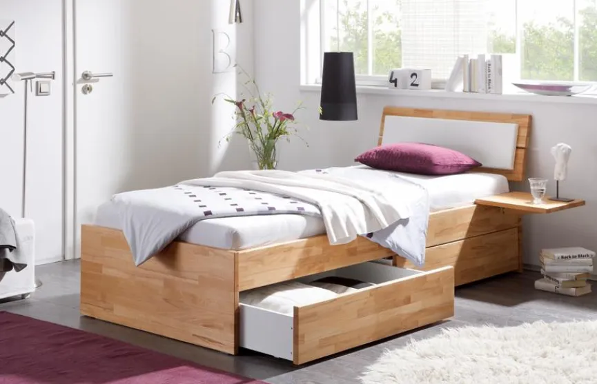 HASENA Betten|Massivholzbett Spazio 100 x 200 cm