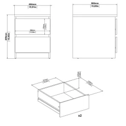 Tvilum Nachtkommode Naia