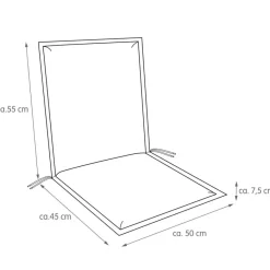 Clearance Niedriglehner-Auflage Unica 100 x 50 cm Gartenstuhl-Auflagen