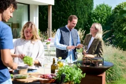 Discount Outdoorkochstelle-Set Classic Corten 75 Holzkohlegrills