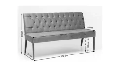 KARE DESIGN Sitzbänke|Sitzbänke|Polsterbank Buttons Vintage
