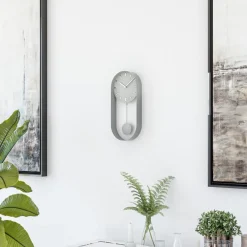 Mebus Quarz-Pendelwanduhr 12912 40 x 20 cm