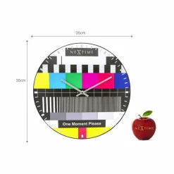 Nextime Wanduhren|Quarzwanduhr Testpage Dome Ø 35 cm