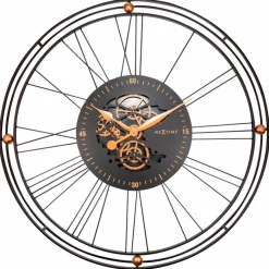 Outlet Quarzwanduhr Wire Gear Clock Ø 90,5 cm Wanduhren