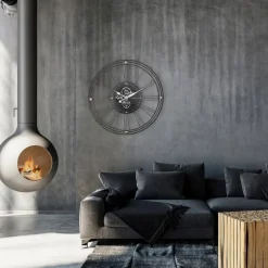 Nextime Quarzwanduhr Wire Gear Clock Ø 90,5 cm