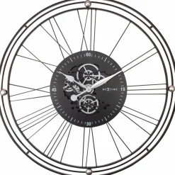 Nextime Quarzwanduhr Wire Gear Clock Ø 90,5 cm