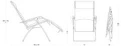 Lafuma Mobilier Gartenstühle|Relaxsessel Evolution, basalt