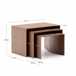 Clearance 3-Satztisch Litto Couchtische