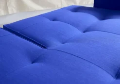 INNOVATION LIVING Schlafsofa mit Armlehnen Splitback Chrom