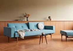 INNOVATION LIVING Schlafsofas|Schlafsofas|Schlafsofa mit Armlehnen Splitback Styletto dunkel