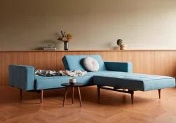 INNOVATION LIVING Schlafsofas|Schlafsofas|Schlafsofa mit Armlehnen Splitback Styletto dunkel