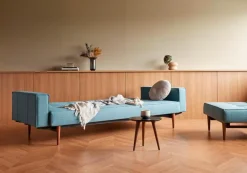 INNOVATION LIVING Schlafsofas|Schlafsofas|Schlafsofa mit Armlehnen Splitback Styletto dunkel