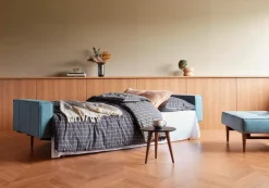 INNOVATION LIVING Schlafsofas|Schlafsofas|Schlafsofa mit Armlehnen Splitback Styletto dunkel