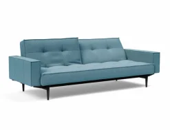 Online Schlafsofa mit Armlehnen Splitback Styletto schwarz Schlafsofas|Schlafsofas