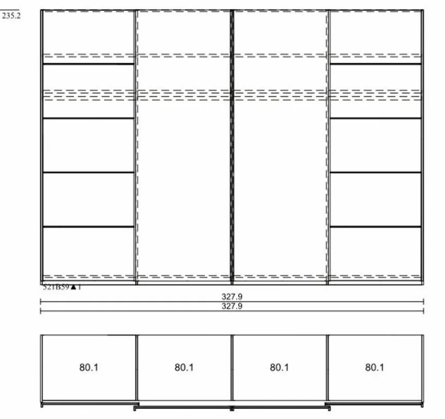 CASEDO Schlafzimmer-Set Burgos 4tlg.
