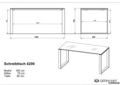 Germania Schreibtisch Monteria