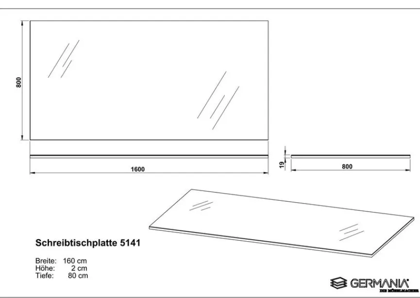 Germania Schreibtisch Montevideo