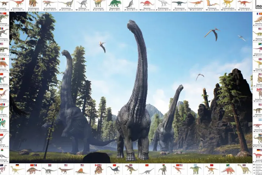 Kinder Moll Schreibtischunterlage Dinos