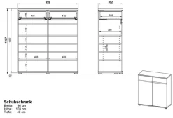 Germania Schuhschränke|Schuhschrank Carano