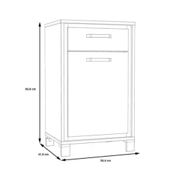FORTE Schuhschränke|Schuhschrank Farida