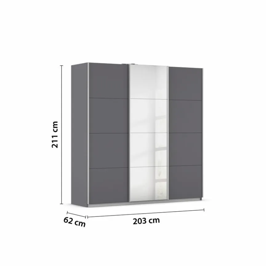 rauch ORANGE Kleiderschränke|Schwebetürenschrank Kulmbach Plus 203 x 210 cm