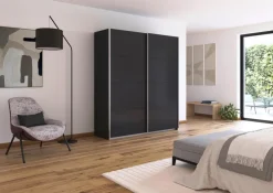 Outlet Schwebetürenschrank Quadra 181 x 210 cm Kleiderschränke