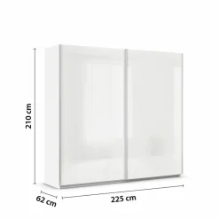 rauch ORANGE Kleiderschränke|Schwebetürenschrank Quadra 225 x 210 cm