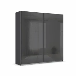 Discount Schwebetürenschrank Quadra 225 x 229 cm Kleiderschränke