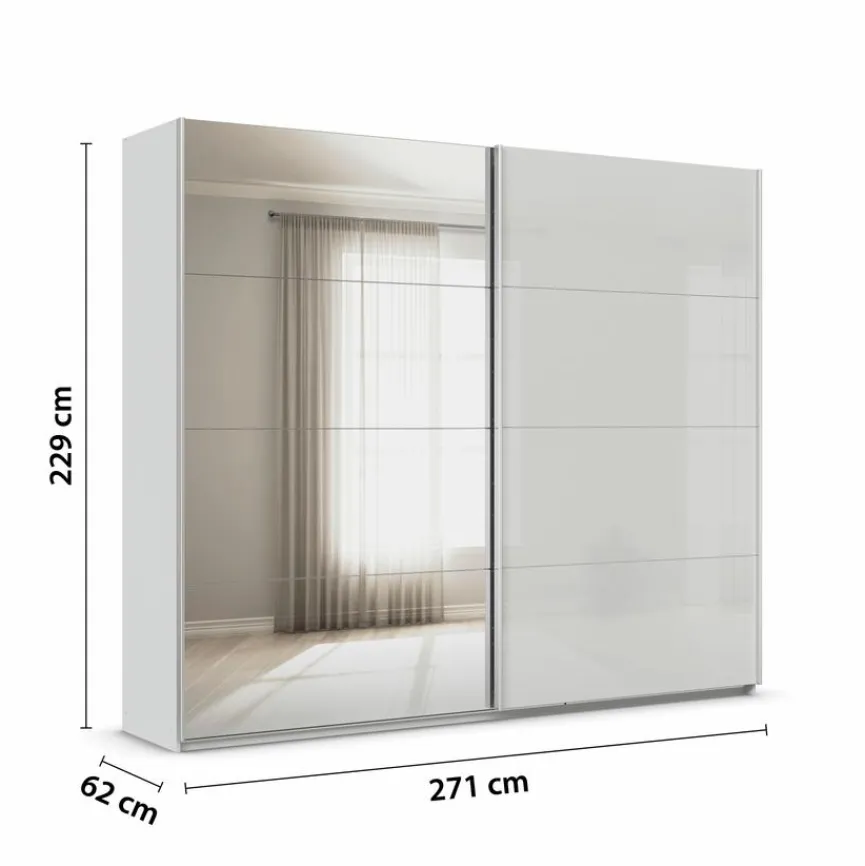 rauch ORANGE Schwebetürenschrank Quadra 271 x 229 cm