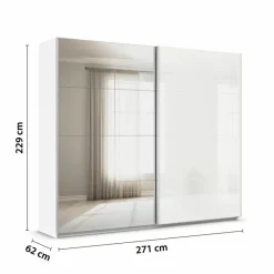 rauch ORANGE Schwebetürenschrank Quadra 271 x 229 cm