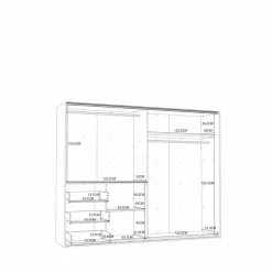 Discount Schwebetürenschrank Winn2 250 x 200 cm Kleiderschränke