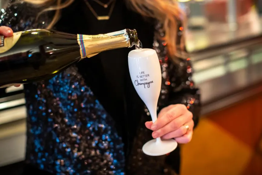 New Sektglas Life ist better 100 ml Gläser