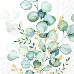 Serviette Eucalyptus Bouquet 20tlg.
