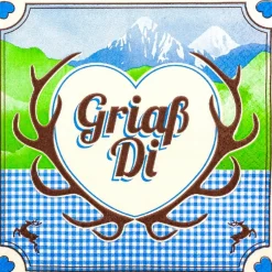 Tischwäsche|Tischwäsche|Serviette Griaß Di 20tlg.