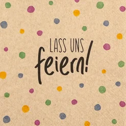 Tischwäsche|Tischwäsche|Serviette Lass uns feiern 20tlg.