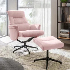 Sessel|Sessel mit Hocker Roger