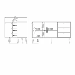 Kinder Tvilum Sideboard Bodo