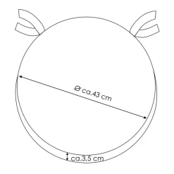 Sitzkissen Daisys 2er-Set