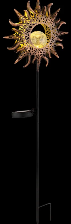 Outlet Solar-Erdspieß Metall, rostfaben Led-Solarleuchten|Led-Solarleuchten