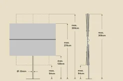 Sale Sonnenschirm Flex Roof 210 x 150 cm Balkonschirme|Sonnenschirme