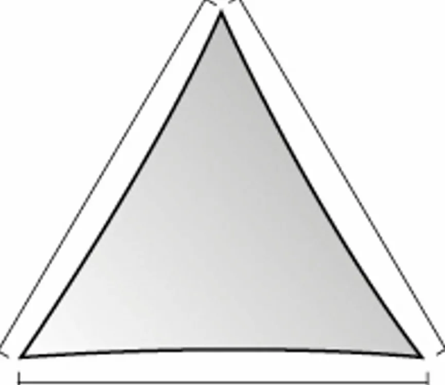 Hot Sonnensegel Teneriffa 500 x 500 x 500 cm Sonnensegel