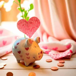 Spardose Herzchen 12,5 x 9 cm