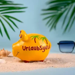 Spardose Urlaubsgeld 12,5 x 9 cm