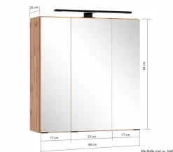 Held-Möbel Spiegelschränke|Spiegelschrank Paris